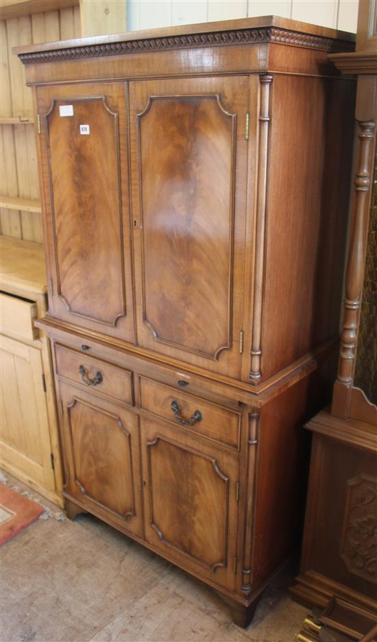 Mahogany cabinet with slide